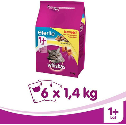 WHISKAS Steril kuracie 1,4 kg