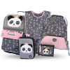 BAAGL SADA 5 Zippy Panda: aktovka, peračník, vrecko, zástera, peňaženka