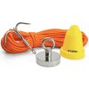 Magnet fishing set STANDARD (magnet 290 kg + ochranný kužeľ + hák + lano 30 metrov)