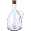 Fľaša sklo+zátka korok ocot/olej 0,5 l