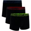 Pánske boxerky Under Armour Perf Cotton 3in 3Pack Black 3XL