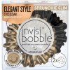 INVISIBOBBLE SPRUNCHIE SLIM True Golden 2ks - Látkové gumičky do vlasov - čierna + zlatá