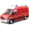 Bburago Mercedes-Benz Sprinter 1:50 červená - hasiči (BB18-32006)