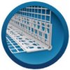 Profil PVC + Nos roh so sieťkou VERTEX a nosom 2,5 m