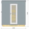 BPP Exteriérová fínska sauna Mondy 1
