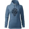 Bike lebka - Mikina dámská Cape s kapucí - S ( Denim )