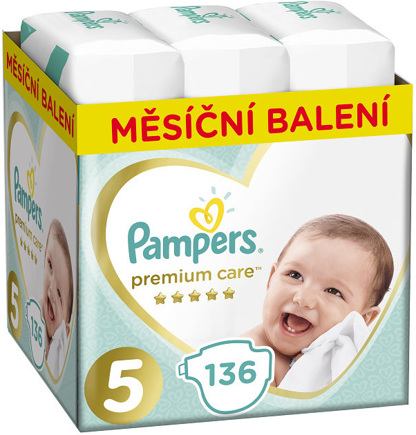 Pampers Premium Care 5 JUNIOR 11-16 kg 136 ks od 40,37 € - Heureka.sk