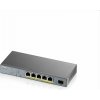 Zyxel GS1350-6HP, 6 Port managed CCTV PoE switch, long range, 60W, 802.3BT (Zyxel GS1350-6HP, 6 Port managed CCTV PoE switch, long range, 60W, 802.3BT)