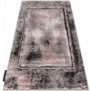 Najkoberce DE LUXE 634 Ramka vintage - sivý / ružový 120x170 cm