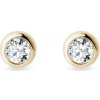 Zlaté náušnice s 0,7ct diamantom KLENOTA K0662053