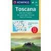 KOMPASS Wanderkarten-Set 2440 Toscana, Herz der Toskana, Nel cuore della Toscana, Heart of Tuscany (4 Karten) 1:50.000