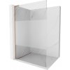 MEXEN/S - Kioto L Sprchová zástena WALK-IN 100 x 200, transparent/dekor, meď kartáčovaná 800-100-103-65-35