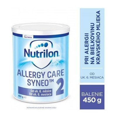Nutrilon 2 ALLERGY CARE SYNEO, špeciálna mliečna výživa (od ukonč. 6 m) 450 g