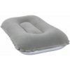 Nafukovací velúrový vankúš 42×26×10 cm – šedý, cestovný, Bestway 67121