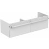 Ideal Standard Tonic II Skrinka pod dvojumývadlo, 120x44x35 cm, lesklá biela R4305WG