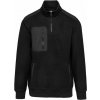 WK DESIGNED TO WORK WK 905 / Unisex pracovná fleecová mikina s 1/4 zipsom - čierna XL