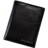 Ronaldo RM-06-CFL čierna pánska kožená peňaženka 9,7 x 12,3 x 2,7 cm