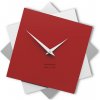 Dizajnové hodiny 10-030 CalleaDesign Foy 35cm (viac farebných verzií) Farba vínová červená-65 - RAL3003