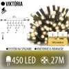 Viktória led svetelná záclona vonkajšia flash - 450led - 27m teplá biela / flash prebliknutie teplá biela