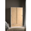 Nábytek PEGAS s.r.o. Šatní skříň LINCOLN 2D2S, Bílá/Jackson hickory