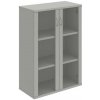 Policová skriňa Strong, zámok, 80x115,2x40 cm, sivá/sivá - 1 kus - 1 KS - áno - 2 - 60 mesiacov - rovná - uzatvorená - Hobis - 2x sklenené - sivá - 80 cm - Strong - 40 cm - 115.2 cm - 44.9 kilogramu H