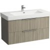 Laufen Základná skrinka pod umývadlo 101 cm, 2 zásuvky, svetlý jilm H4024521102621