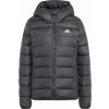 Dámska bunda adidas, ESSENTIALS MIDWEIGHT DOWN HOODED čierna,biela M