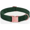 PEVNÝ VELÚROVÝ OBOJOK PRE PSA NASTAVITEĽNÝ MÄKKÝ ROSE GOLD 35-55cm L/XL