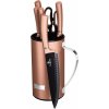 BerlingerHaus sada nožov v stojane 7ks BH-2583 Rosegold Metallic Line
