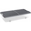 KIS W BOX UNDERBED L transparentné / sivé vieko 74x37x16,5cm 35L