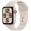 Apple Watch SE GPS + Cellular 40mm Starlight Aluminium Case with Starlight Sport Band -... MRFX3QC/A