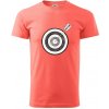 Terč na lukostreľbu - Klasické pánske tričko vyššej gramáže - S ( Korálová )