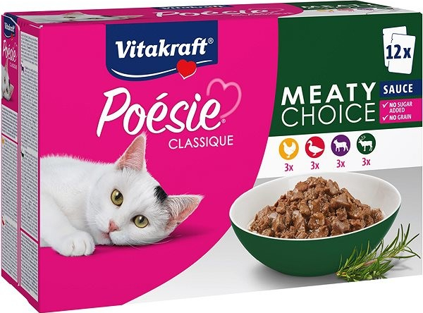 Vitakraft Cat Poésie Classique meaty mäsový mix v omáčke 12 x 85 g