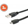USB kábel 2.0 A zástrčka - B zástrčka (micro) 3 m