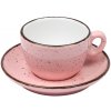IRIS DOTS ružová šálka s podšálkou Veľkosť: 17cl na CAPPUCCINO