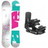 Raven Pearl white detský snowboard + Hatchey Tactic Junior viazanie - 110 cm + EU 33-39