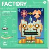 Djeco Factory art technology Svietiace obrázky Roboti
