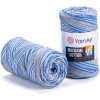Špagát na macrame techniku YarnArt MACRAME COTTON VR 916 sivá modrá svetlá