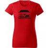 T-ričko Alfa Romeo 156 dámske tričko Farba trička: Červená, Farba potlače: Čierna, Veľkosť: XL