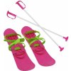Lyže detské SULOV BIG FOOT, fialové / purpurové