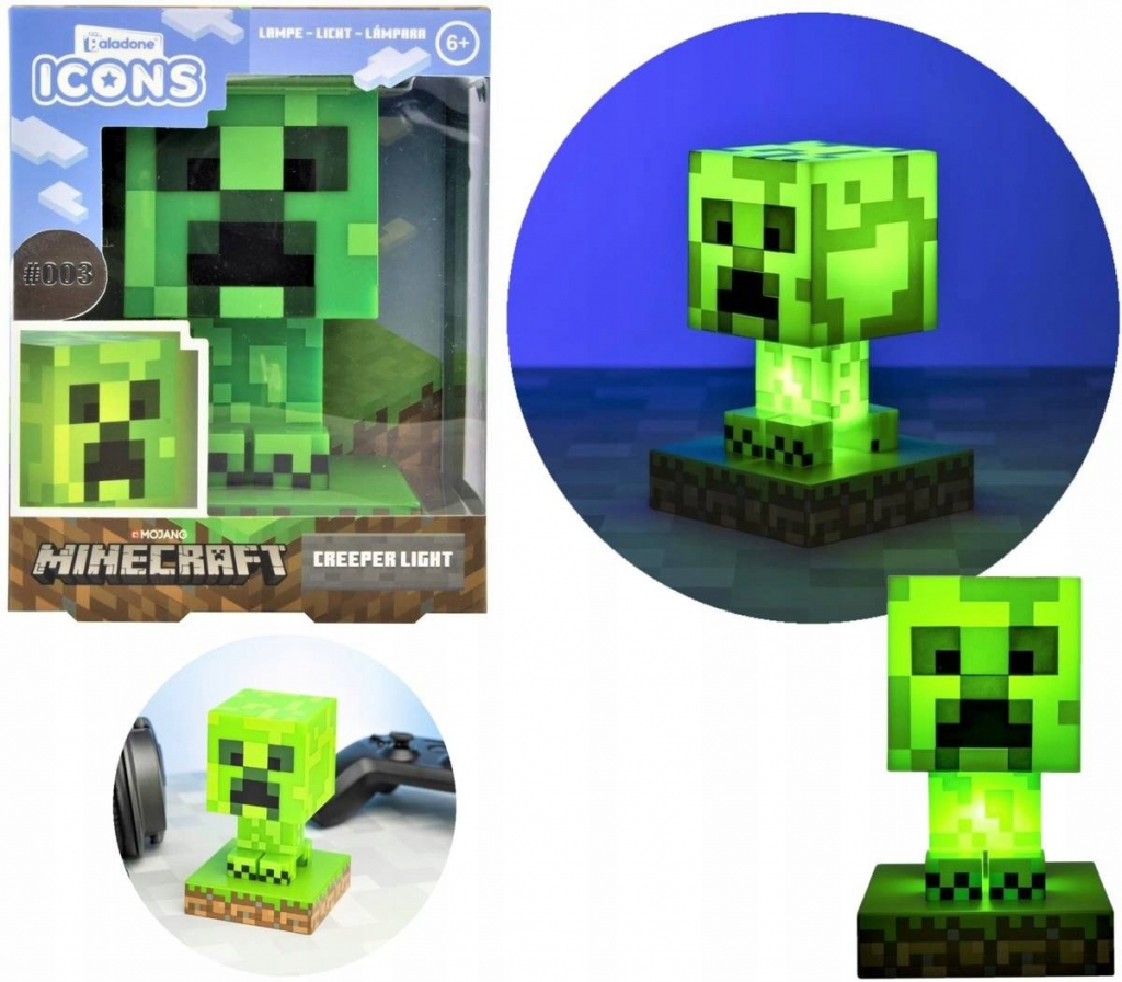 Minecraft Creeper svietiace