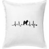 Shiba-Inu EKG - Vankúš 50x50 - 50x50 - Iba poťah ( Biela )