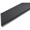 Cezar Hliníková lišta - SOCLE PLINTH LP80 - V= 80mm -Tmavošedý Príslušenstvo: podlahová lišta (skirting board)