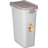 Stefanplast box na granule fusto 25 l transparentný / popolavo hnedá