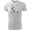 EKG bouldering - Pánske tričko Fantasy športové - 3XL ( Biela )