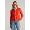 Gant COTTON KNIT JACKET ORANGE RED