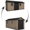 Keter Apex 7,5 x 17 Ashwood, s podlahou