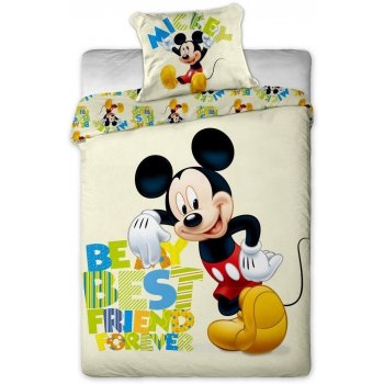 Jerry Fabrics obliečky Mickey Letters bavlna 140x200 70x90