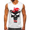 Bolf pánske tank top tričko s potlačou 14822 bielo-čierne