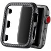 AppleKing puzdro so vzorom karbónových vlákien pre Apple Watch 40mm - čierne - možnosť vrátiť tovar ZADARMO do 30tich dní